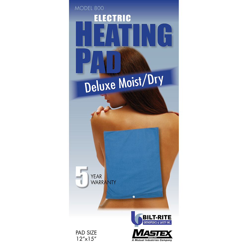 Deluxe Moist/Dry Heat Pad 5 Year Warranty BiltRite Mastex Health